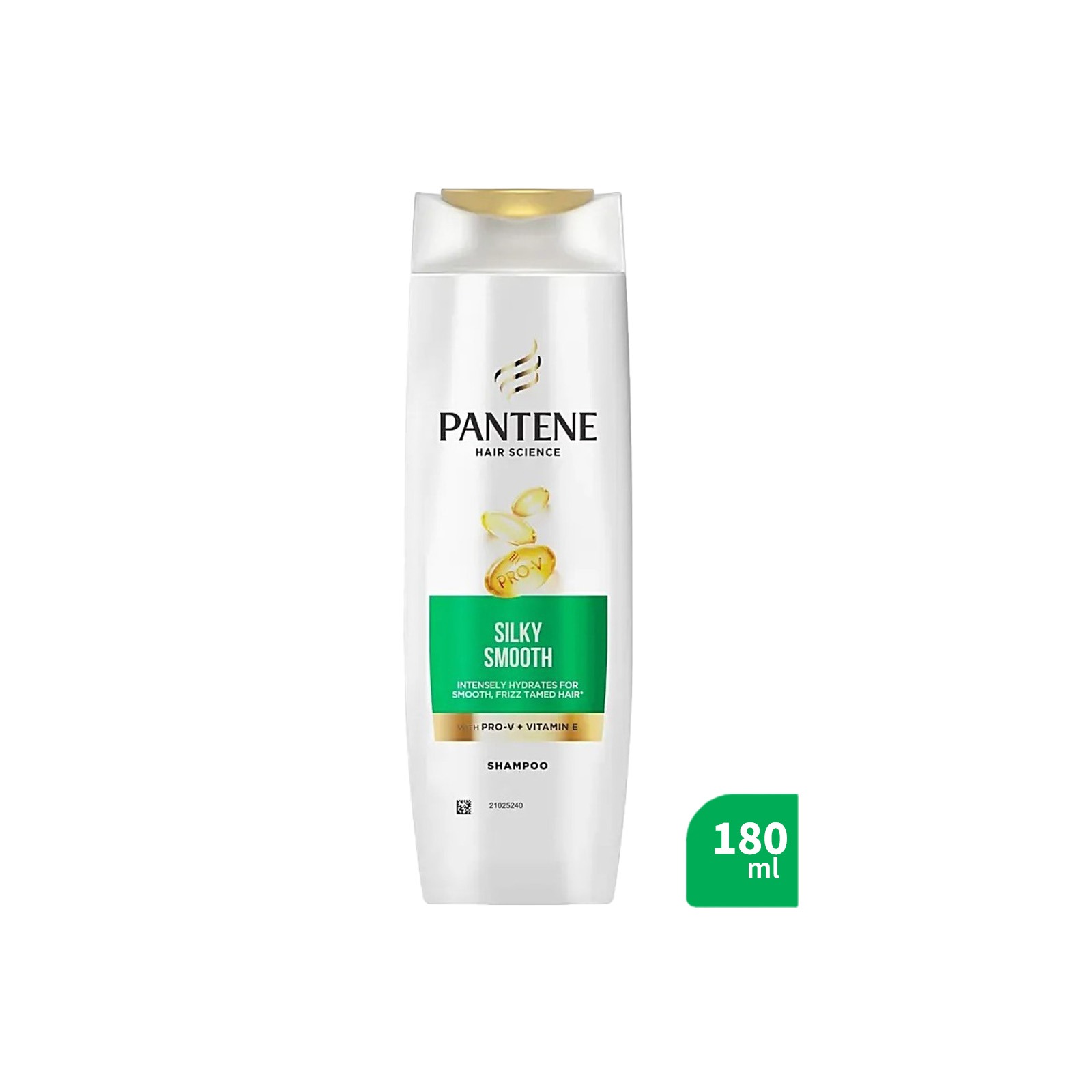 Pantene Hair Science Silky Smooth Shampoo with Pro-V + Vitamin E (180 ml)