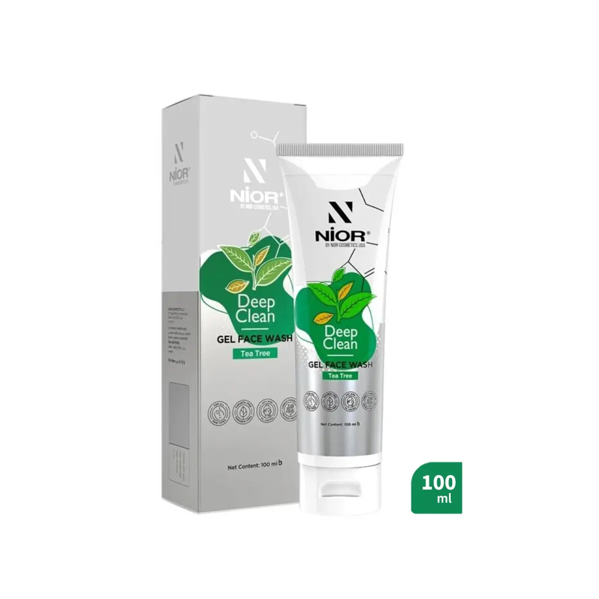 Nior Deep Clean Gel Face Wash - Tea Tree (100 ml)