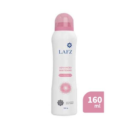 Lafz Advanced Whitening Body Spray – Halal & No Alcohol Body Mist (160 ml)