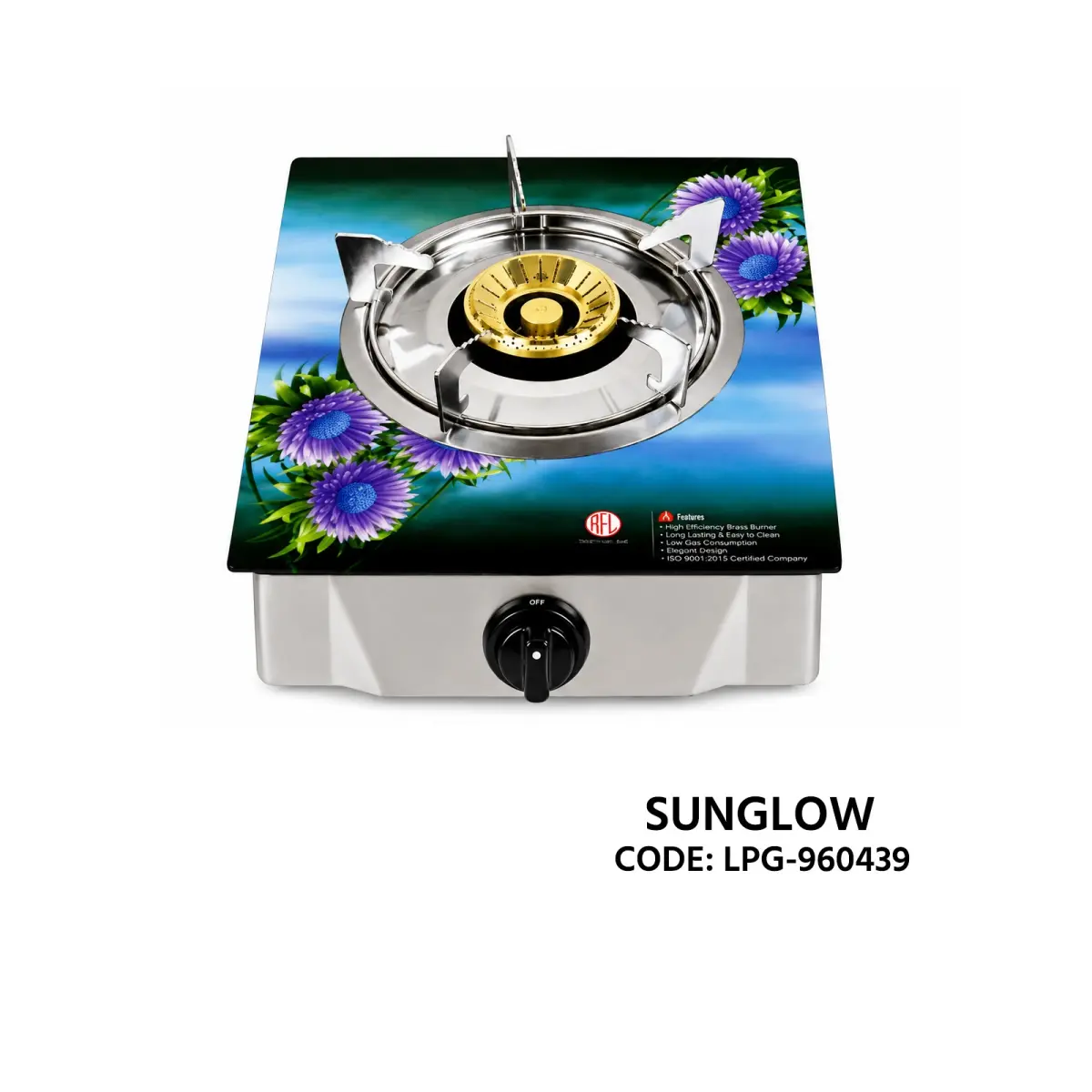 RFL Sunglow Single Burner Glass Top Gas Stove