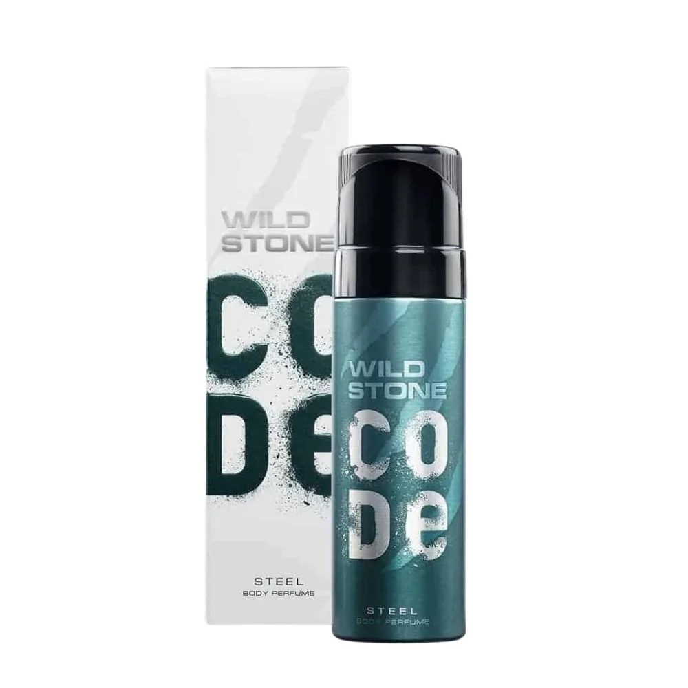 Wild Stone CODE Steel Body Perfume for Men (120 ml)