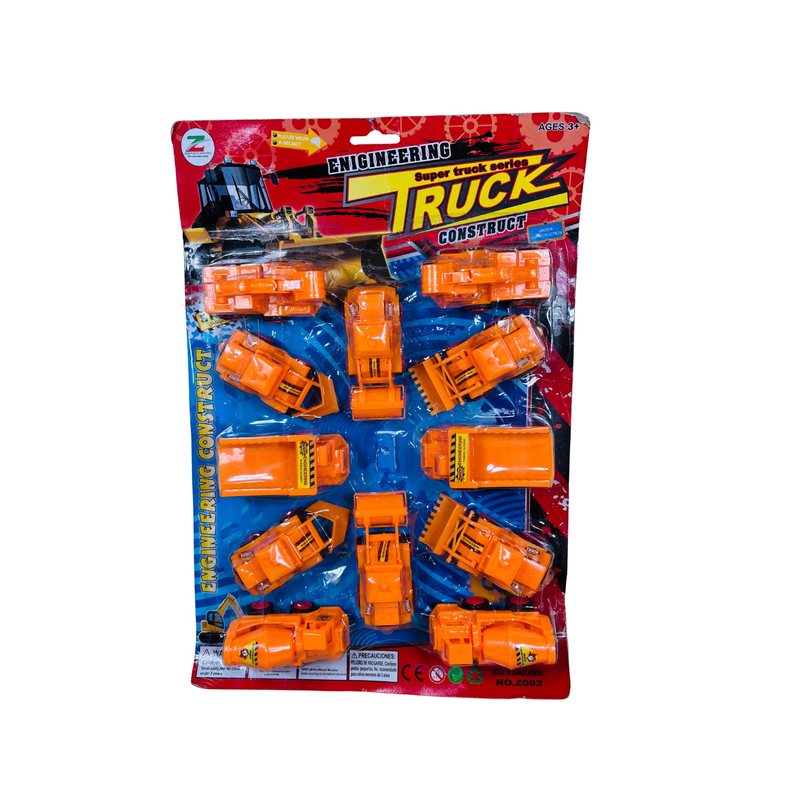 12 Pcs Mini Engineering Construction Truck Toy Set