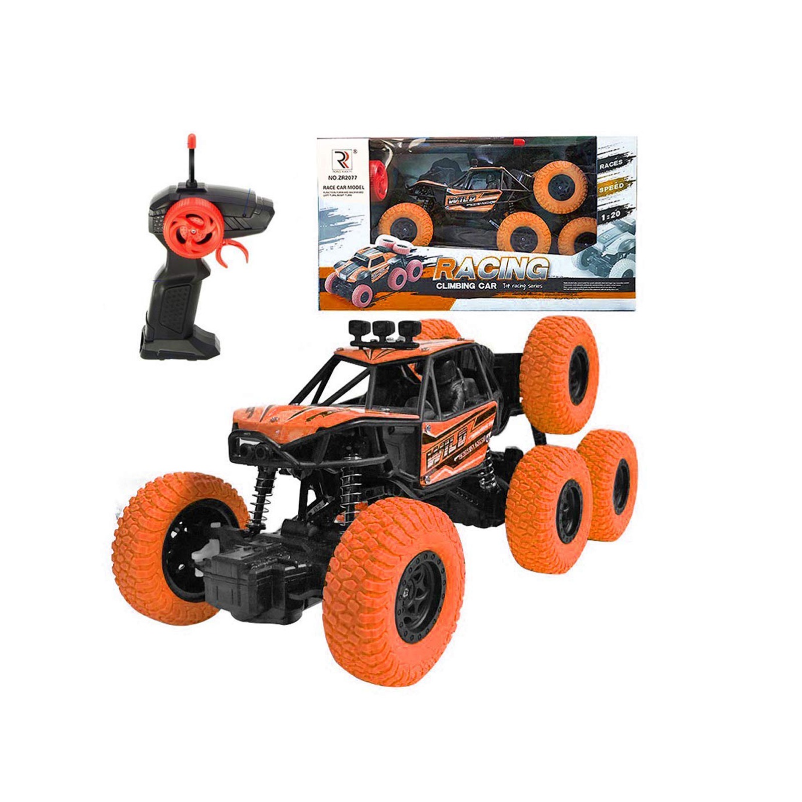 6-Wheeler RC Rock Crawler Racing Climbing Car Toy
