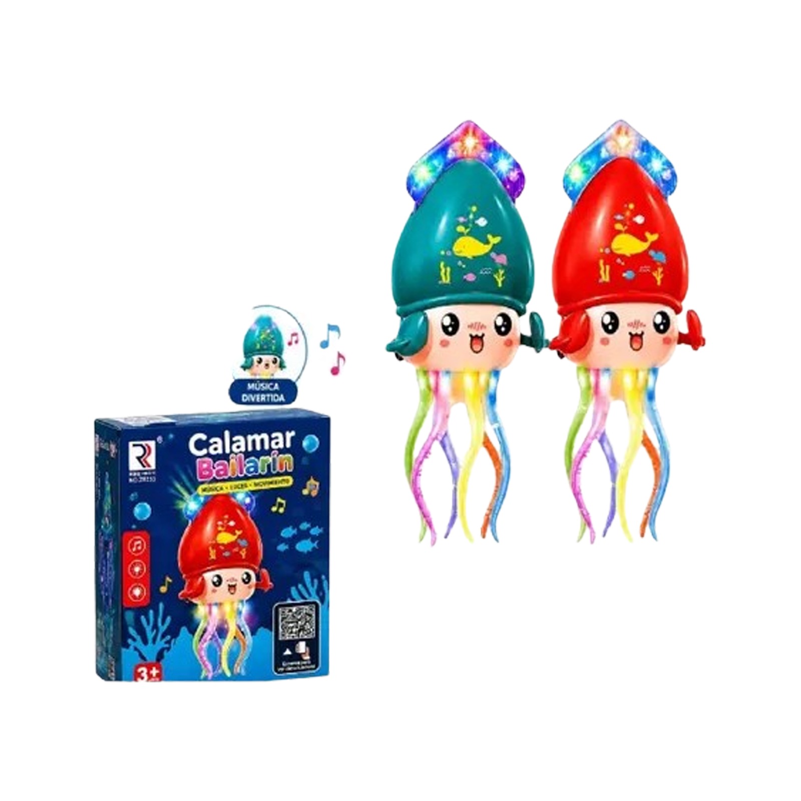Electric Dancing Squid Toy with Light & Music