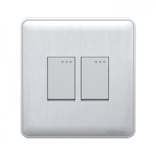 WG2GS2W (White) 2 Gang Switch-2 Way