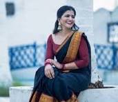 Orange Dual-Tone Half-Silk Jamdani Saree (by Aarong)