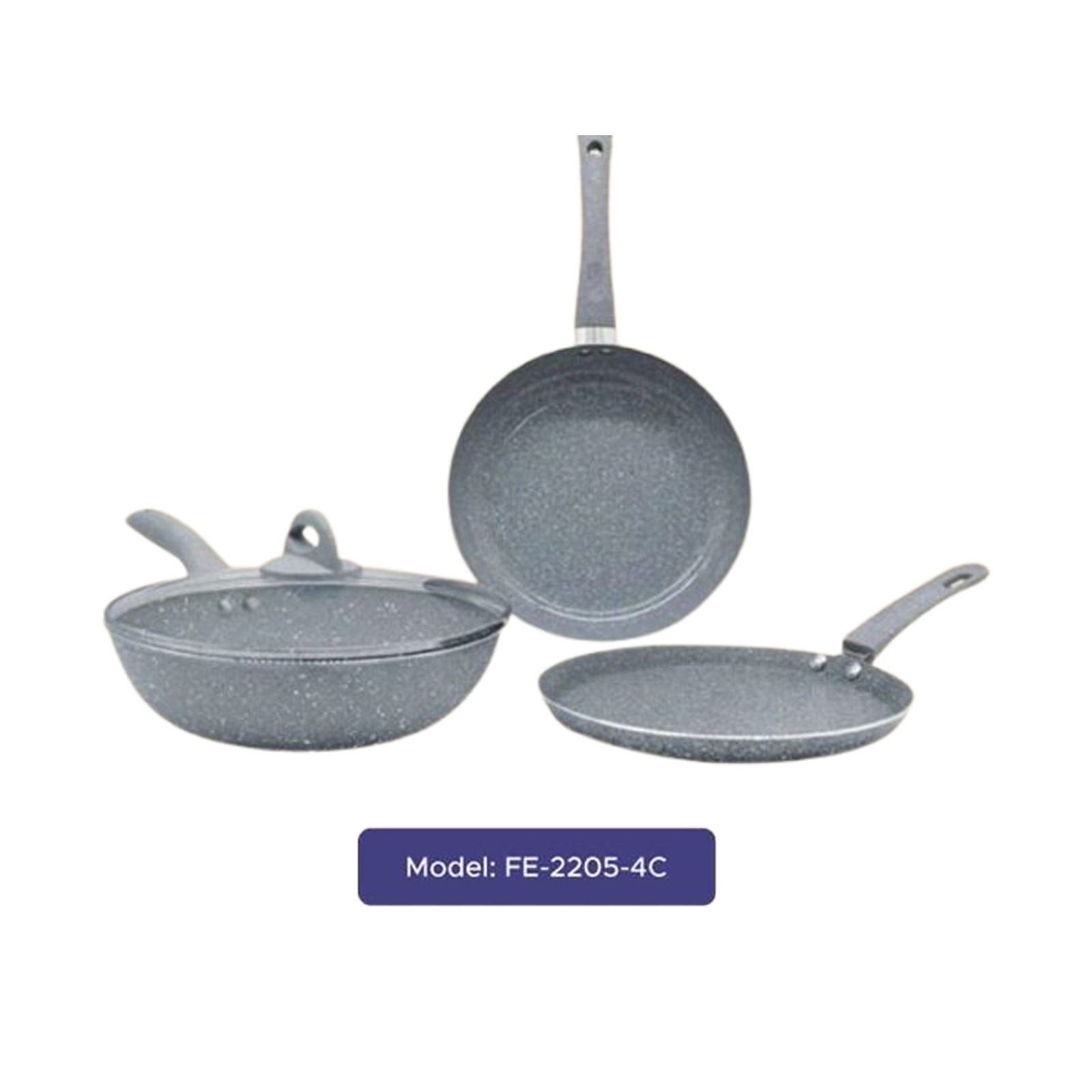 Gazi Non-Stick Cookware Set (FE-2205-4C)