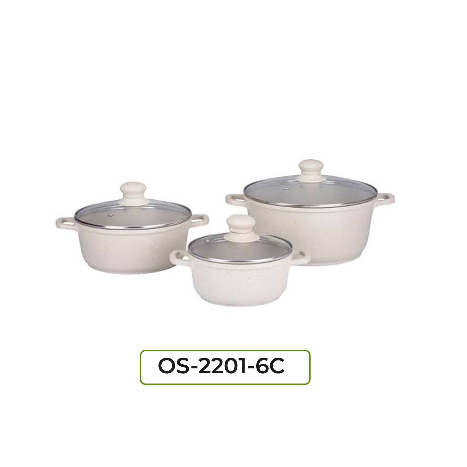 Gazi Non-Stick Cookware Set (OS-2201-6C)