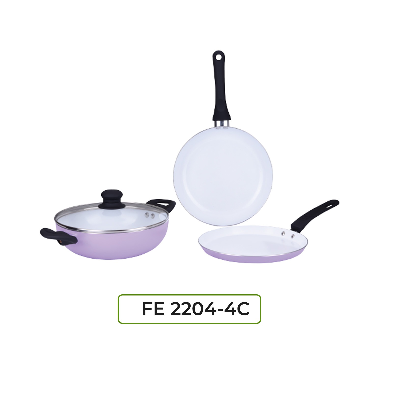 Gazi Non-Stick Cookware Set (FE 2204-4C)