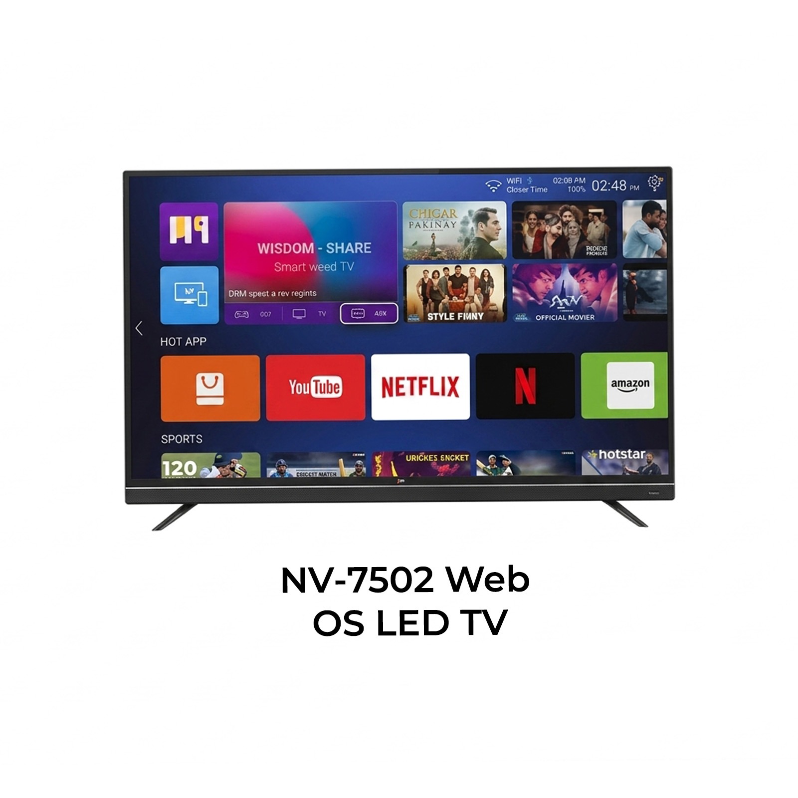 NOVA NV-7502 75 Inch WebOS Smart LED TV