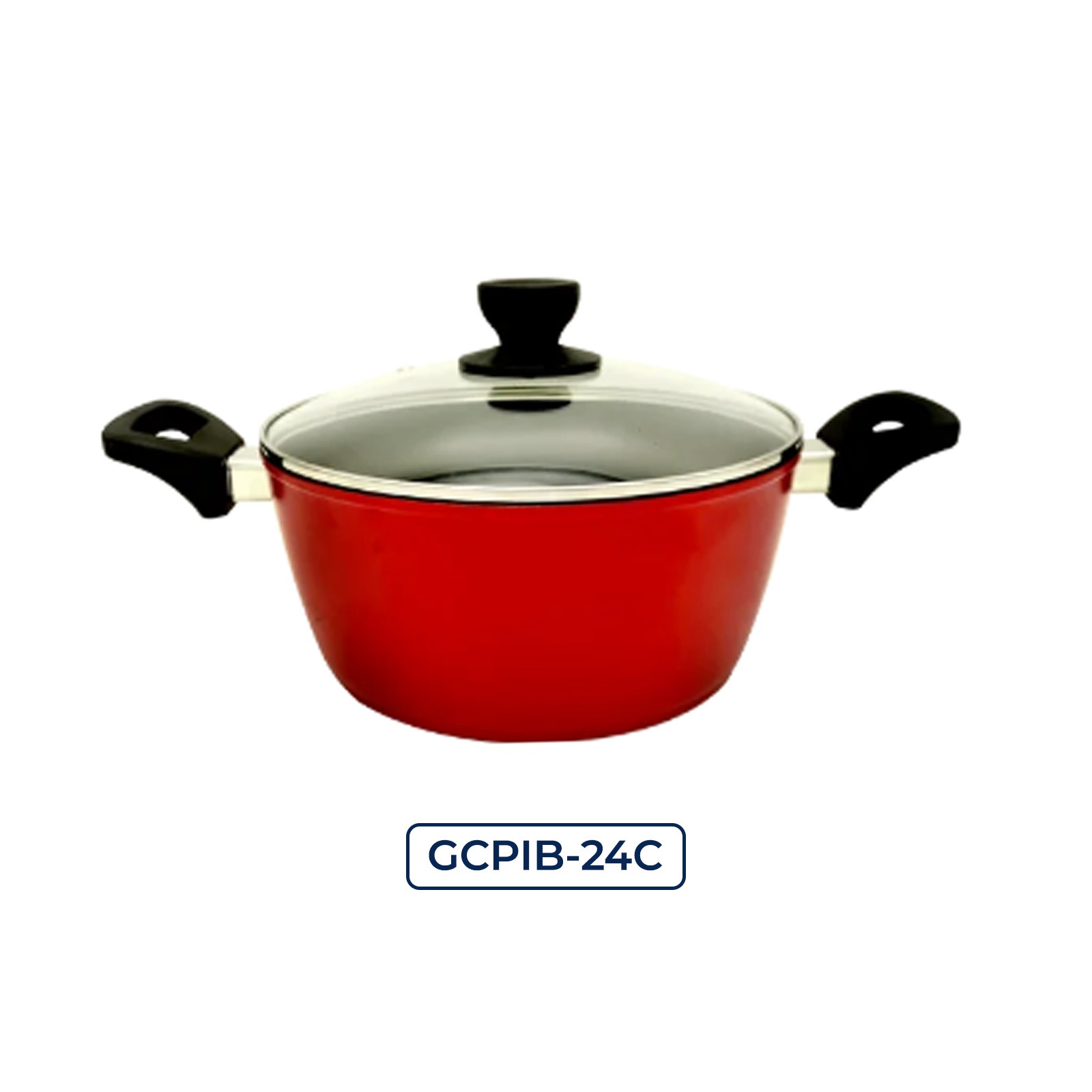 Gazi Non-Stick Casserole Pan with Glass Lid (24cm) – GCP-24C