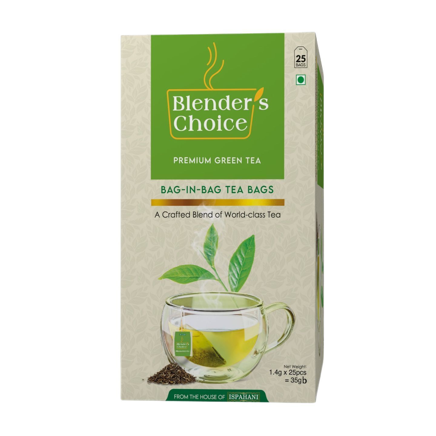 Ispahani Blender's Choice Premium Green Tea (Bag-In-Bag Tea Bags)