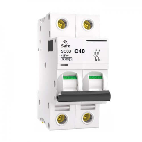 SAFE DP Miniature Circuit Breaker (40A, 6KA)