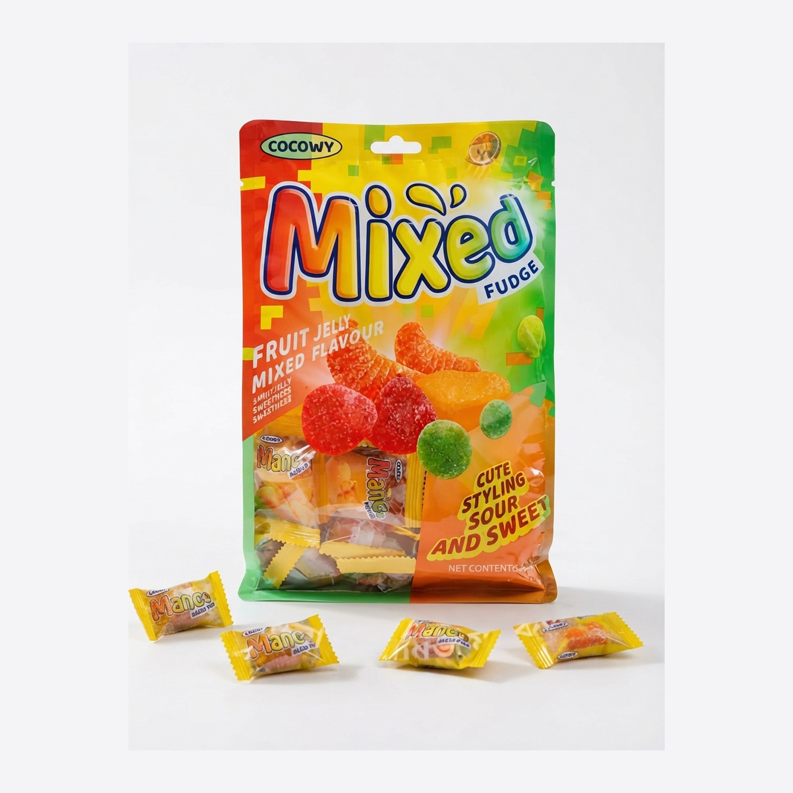 Coowy Mixed Fruit Jelly Fudge (500g )