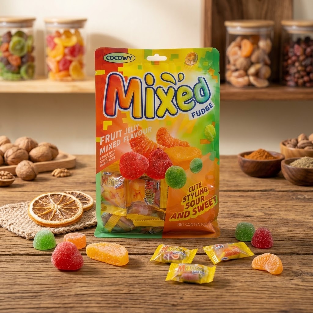 Coowy Mixed Fruit Jelly Fudge (500g )
