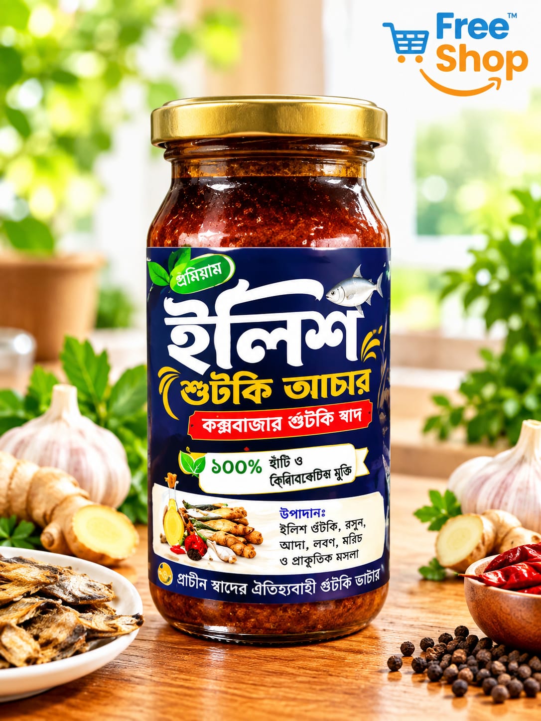 Organic Ilish Shutki Achar  (ইলিশ শুঁটকি আচার)