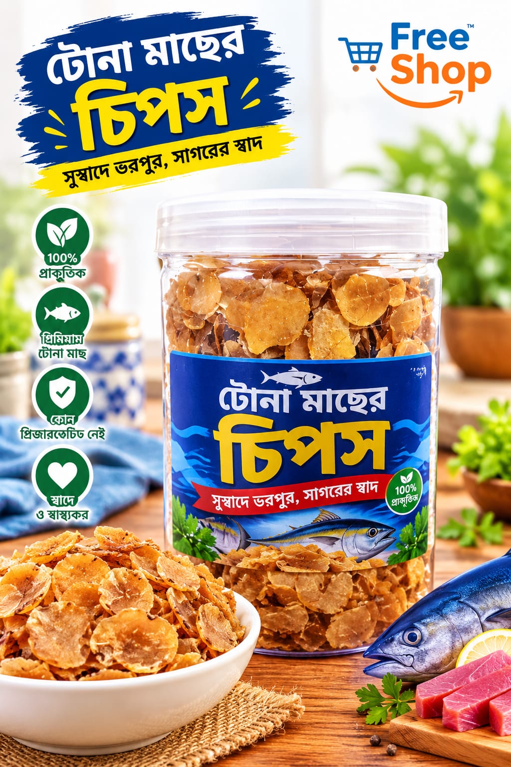 Tuna Fish Chips (টোনা মাছের চিপস)