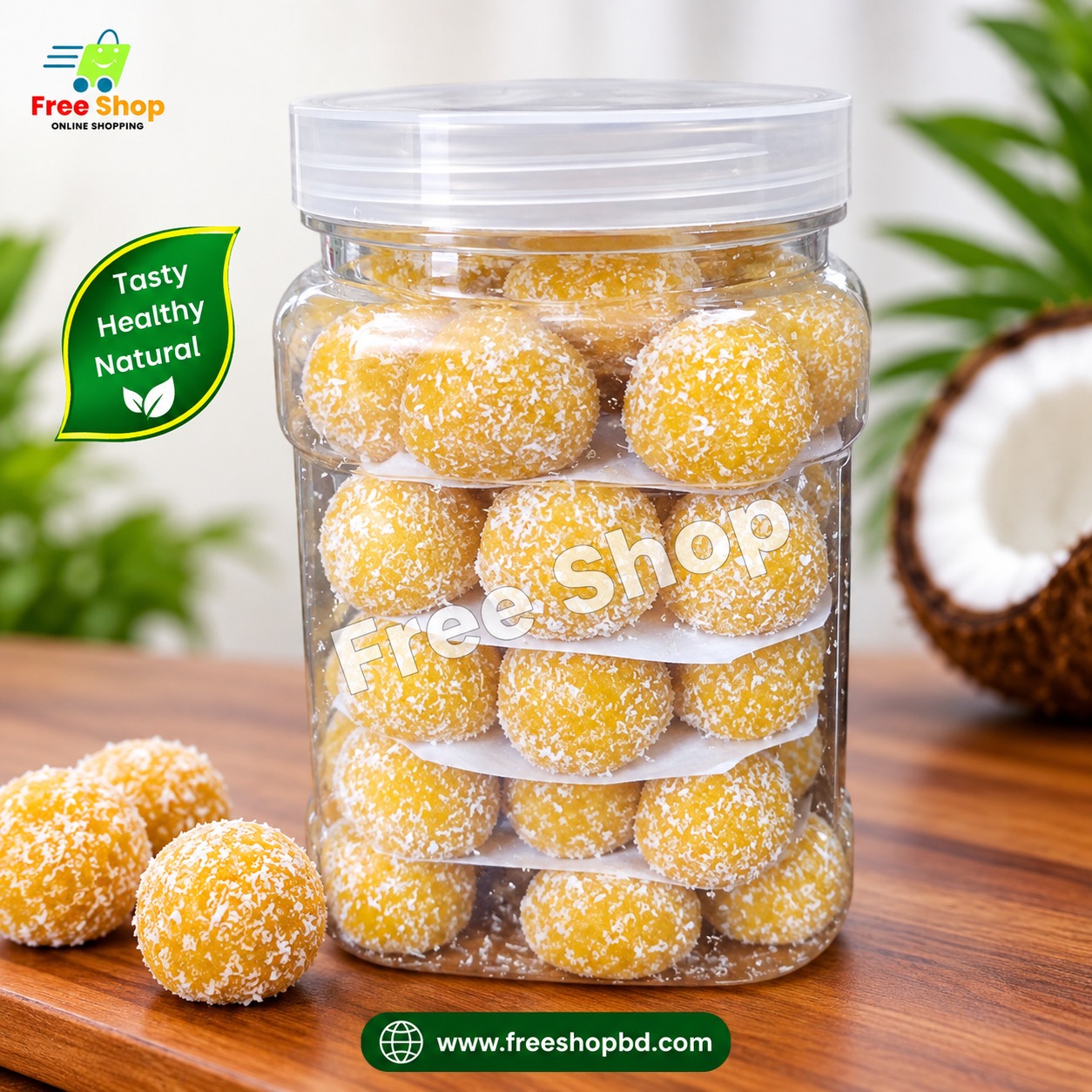 স্পেশাল আয়ান নারিকেল তিলের নাড়ু 40p