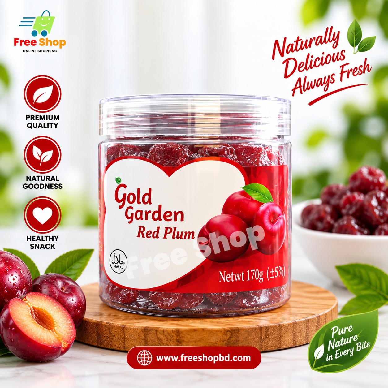 Gold Garden Red Plum-(গোল্ড গার্ডেন রেড প্লাম)