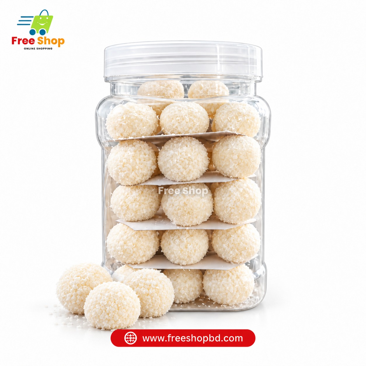 স্পেশাল নারিকেল তিলের নাড়ু 40PCS