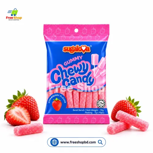 Sugalova Gummy Chewy Candy (Strawberry Flavor)