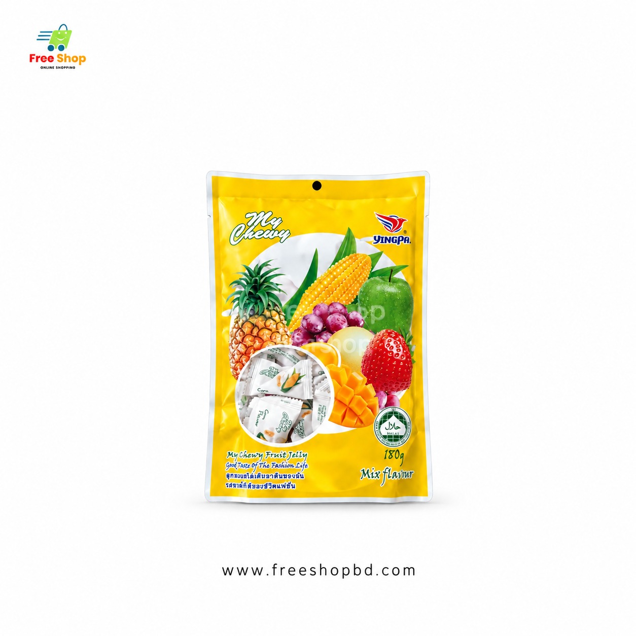 মাই চিউই সফট মিল্ক জেলি ক্যান্ডি - মিক্স ফ্রুট ফ্লেভার