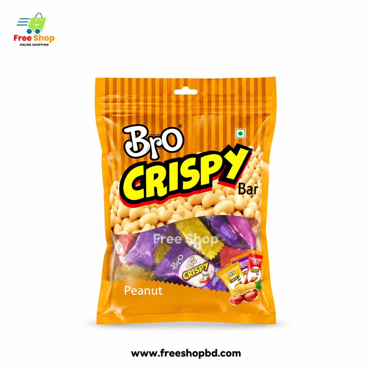 ব্রো ক্রিসপি পিনাট বার।