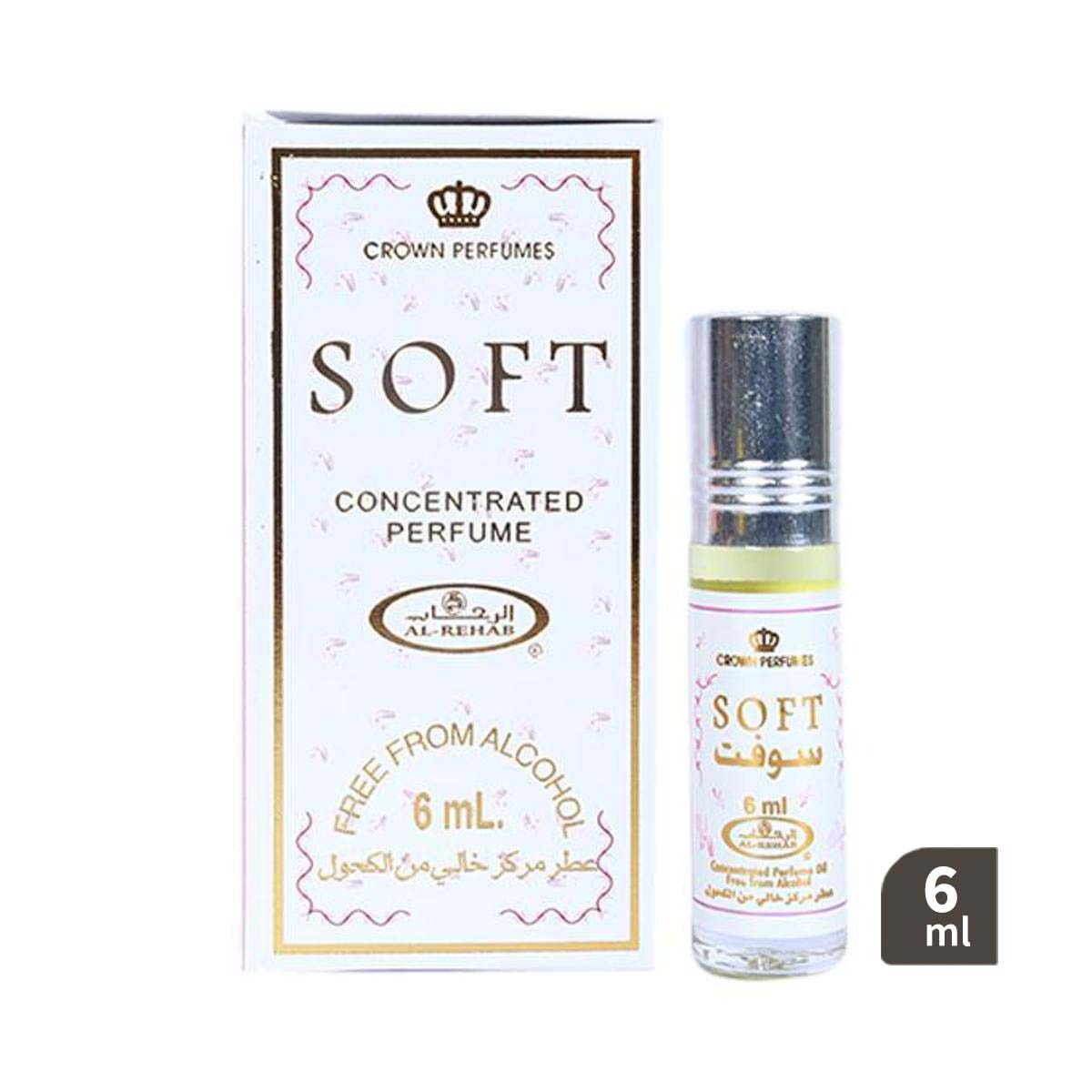 Al-Rehab Soft Concentrated Perfume Oil – Alcohol-Free Roll-On Attar (6 ml)