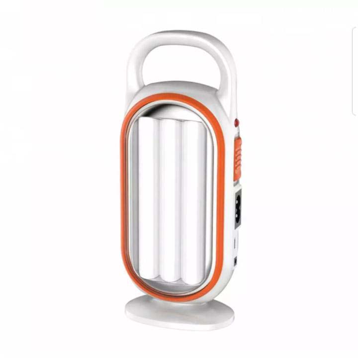Rechargeable LED Portable Emergency Light with Handle (Orange)