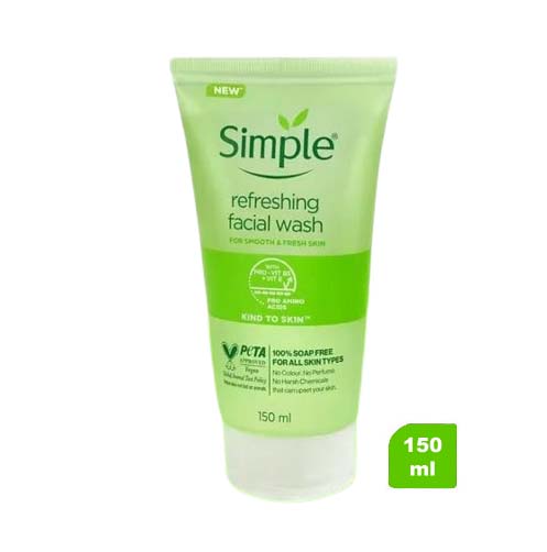 Simple Kind to Skin Refreshing b Facial Wash (150ml)