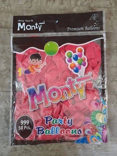 Monty Party Balloons Monty Party Balloons Pink (999)