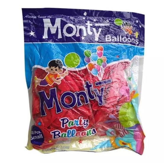 Monty Party Balloons red small