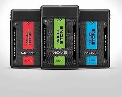 Wild Stone Move Pocket Body Perfume Combo (Blast, Fresh, Charge)