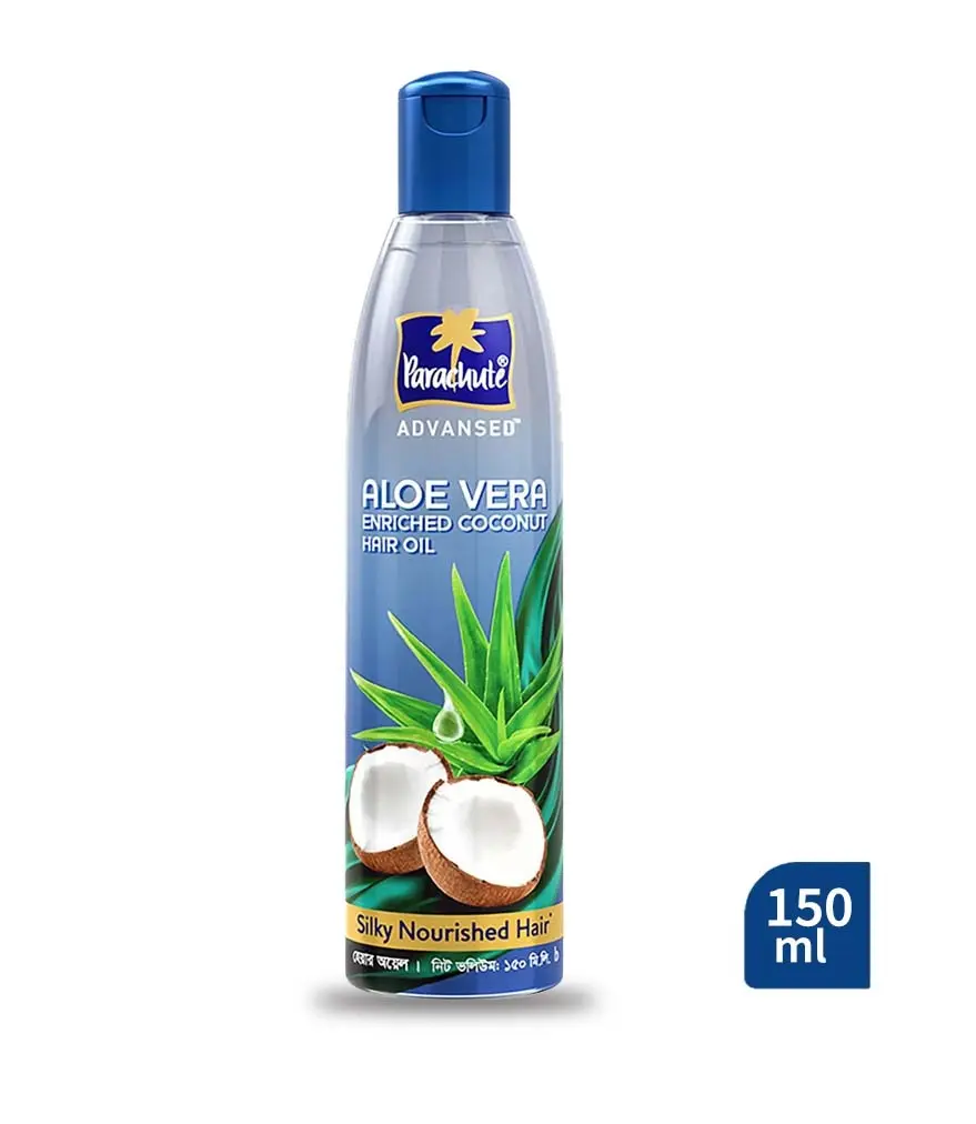 Parachute Advansed Aloe Vera Enriched Coconut Hair Oil (150 ml) – For Silky, Soft & Deeply Nourished Hair!