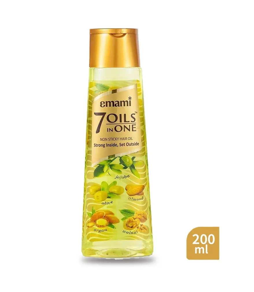 Emami 7 Oils In One Non Sticky Hair Oil (200 ml) – Ultimate Nourishment Value Pack for Strong & Damage-Free Hair!