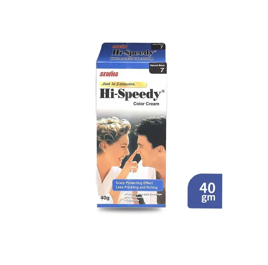 Sewha Hi-Speedy Color Cream Natural Black 7 (40g)