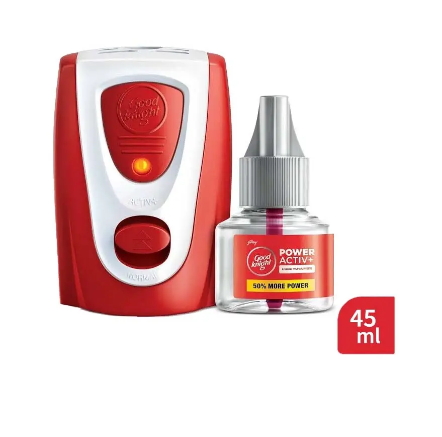 Good Knight Power Activ+ Liquid Vaporizer Machine with Refill 45ml