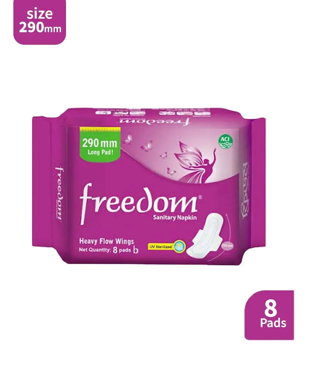 Freedom Heavy Flow Wings Sanitary Napkin (8 Pads - 290mm)