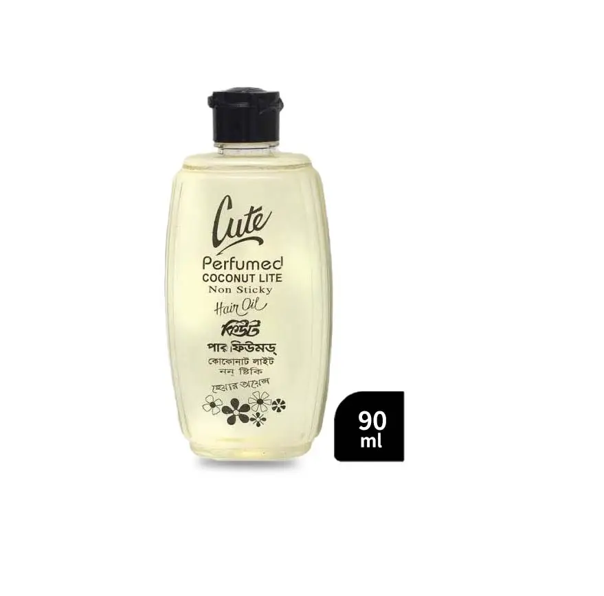 Cute Perfumed Coconut Lite Non Sticky Hair Oil (90 ml)