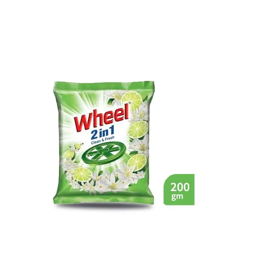 Wheel 2in1 Clean & Fresh Detergent Powder (200 gm)