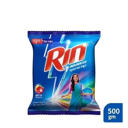 Rin Advanced Detergent Powder (500 gm)