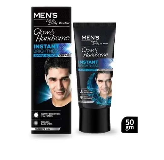 Glow & Handsome Instant Brightness Rapid Action Cream (50 gm)