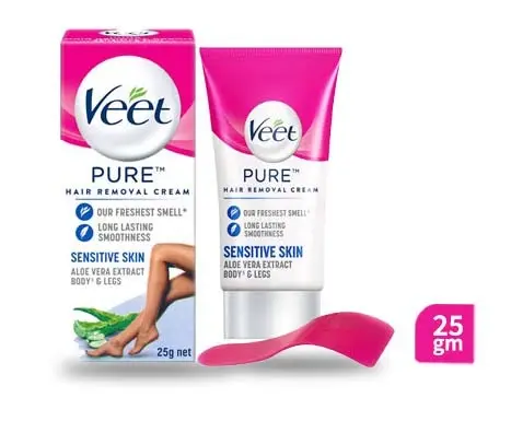 Veet Pure Hair Removal Cream Sensitive Skin (25 gm)