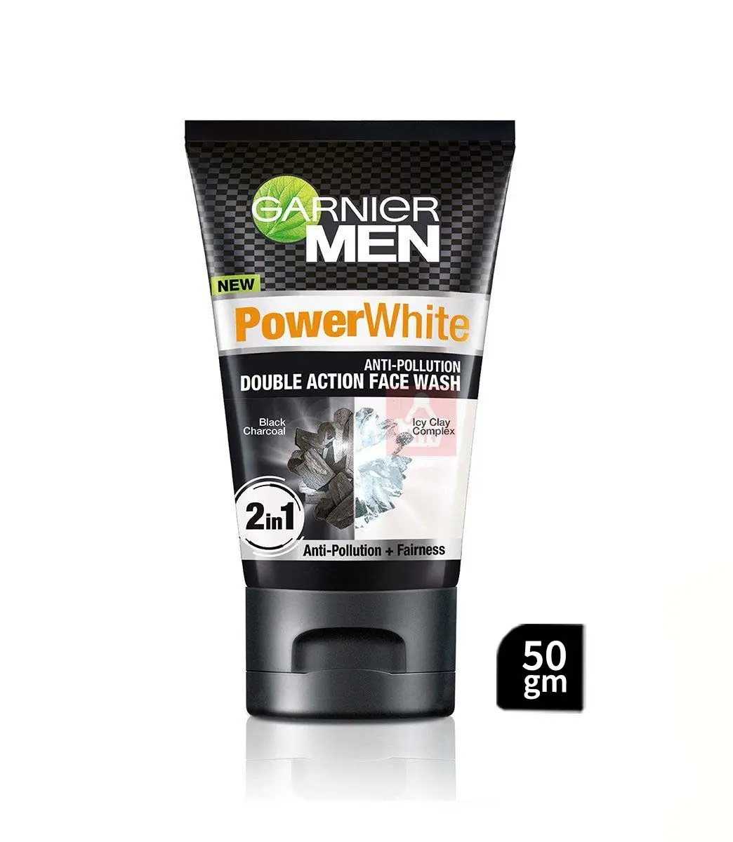 Garnier Men PowerWhite Double Action Face Wash 50gm