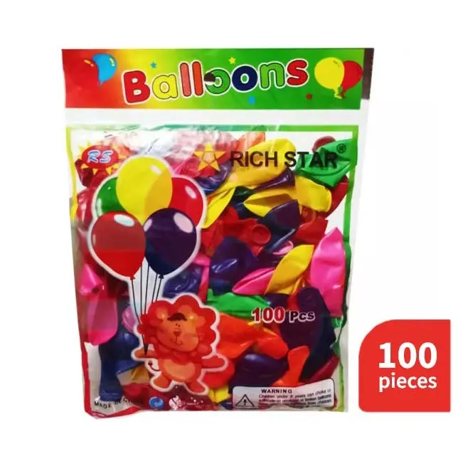 Rich Star Balloons 100 Pieces