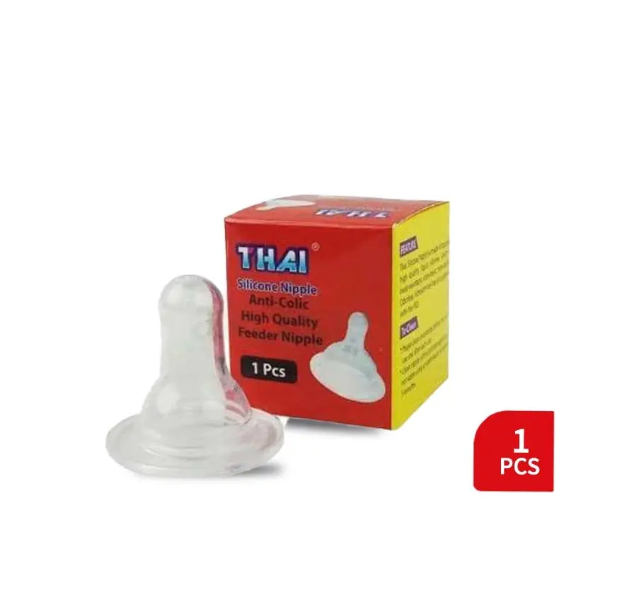 THAI Silicone Feeder Nipple – Anti-Colic High Quality Baby Bottle Nipple (1 Pcs)