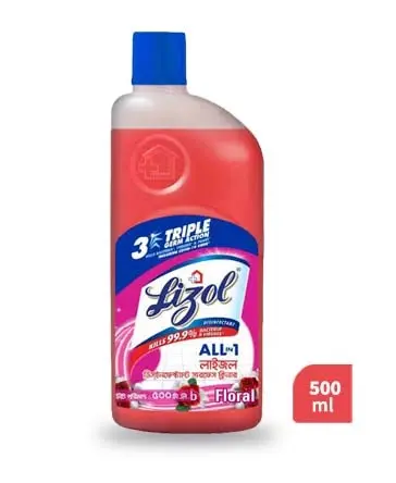 Lizol All in 1 Disinfectant Surface Cleaner Floral (500 ml)