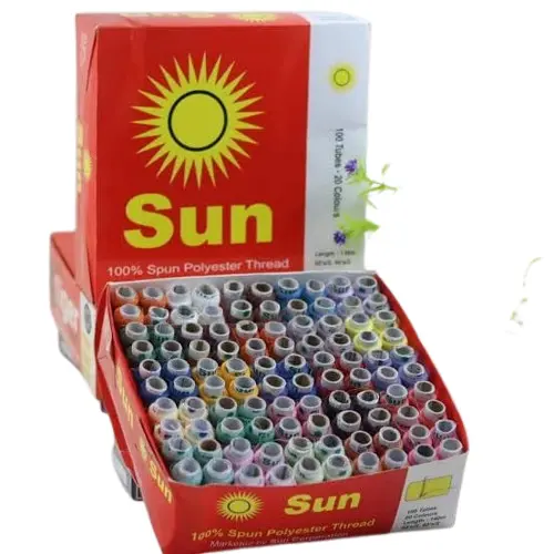 Sun 100% Spun Polyester Sewing Thread (100 Tubes)