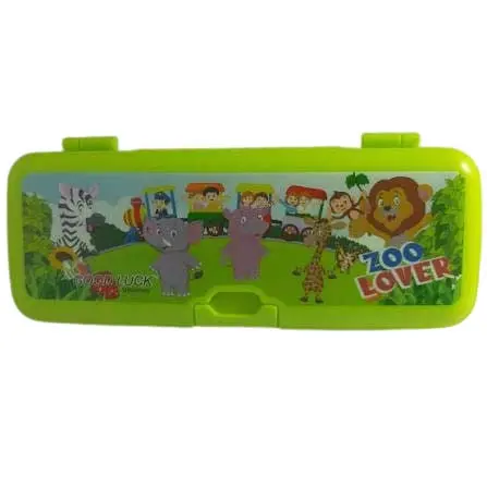 Zoo Lover Kids Plastic Pencil Box / Pencil Case