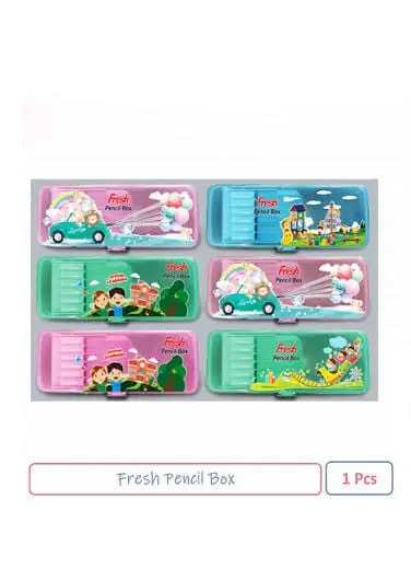 Fresh Printed Kids Plastic Pencil Box